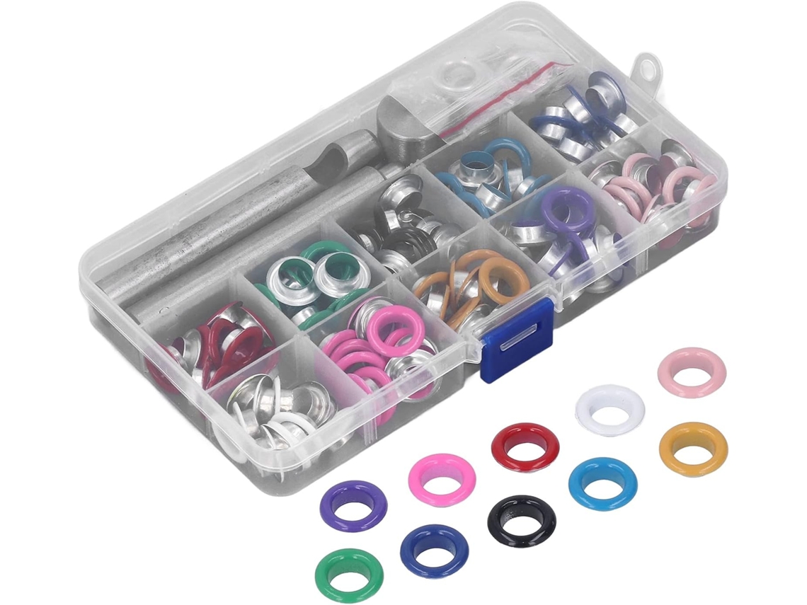 Kit De Ilhós 10 Mm, Ampla Aplicação, Metal Durável, Fácil Instalação