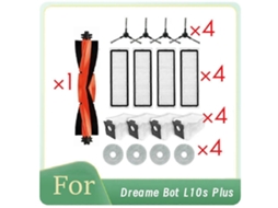Kit Com 17 Peças Para Aspirador Robô Bot L10s Plus: Escova Principal, Escova Lateral, Filtro, Sacos De Pó E Acessórios De Reposição De Longa Duração.