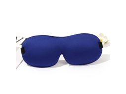 Máscara De Dormir 3d Macia E Opaca, Unissexo, Com Velcro Ajustável, Ideal Para Viagens E Relaxamento. Azul Hexinyigjly