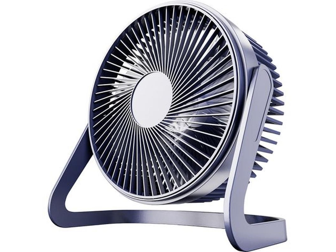 Pequeno Ventilador De Mesa Usb 12, 7 Cm( 5 Polegadas). Mini Ventilador De Mesa Elétrico Silencioso, Azul