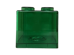 Cofre de Dinheiro Transparente para Crianças Meninos Meninas Verde Design Leve Material Durável 8.9x8.9x9.2cm | S/MARCA
