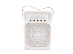 Ventilador umidificador de mesa mini resfriador com Luz noturna aromaterapia Timer 3 velocidades | S/MARCA