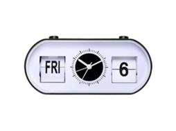 Reloj Despertador Manual Flip Silencioso Simple Moderno Con Función De Calendario Para Hogar Decoración Escritorio