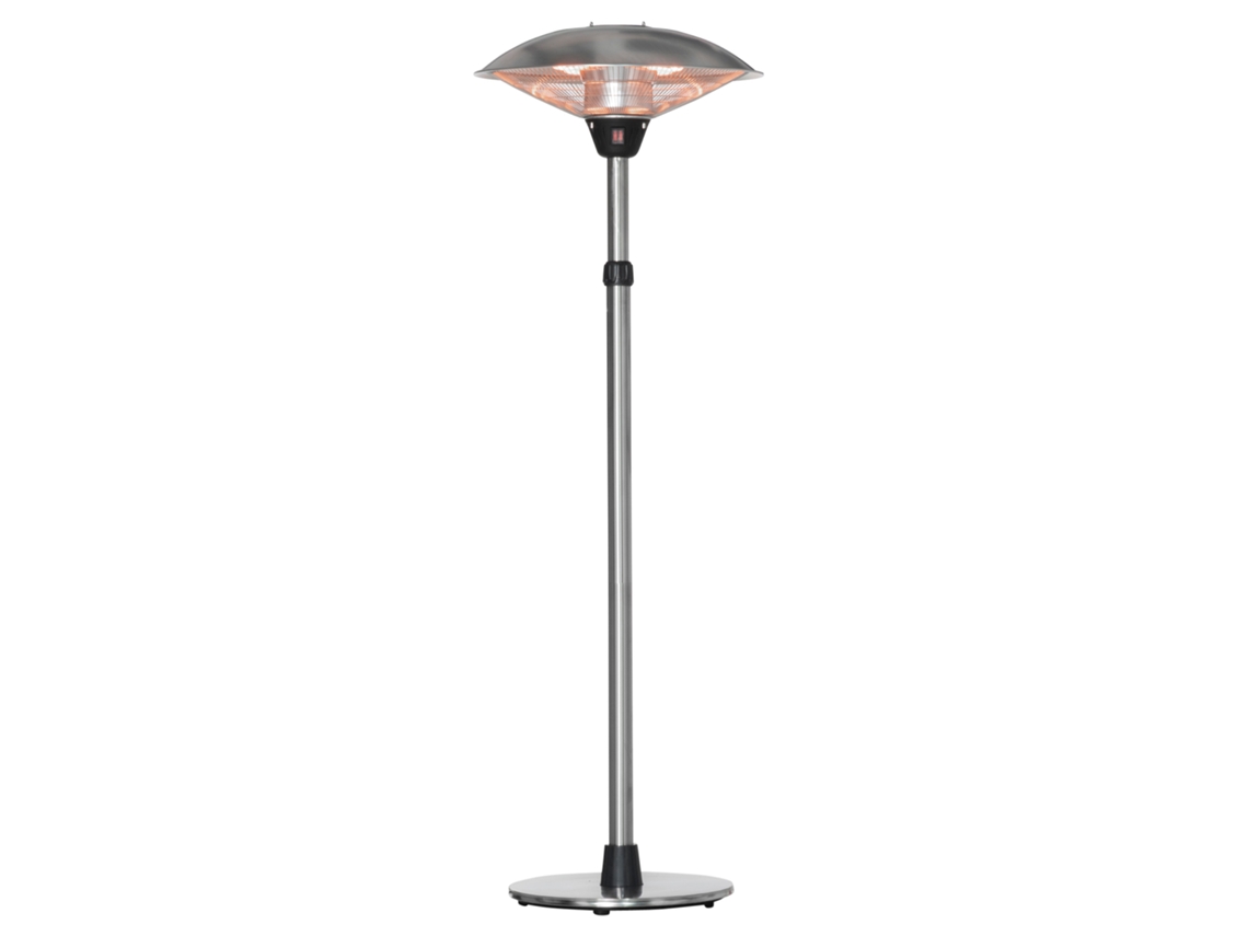 Aquecedor de Jardim MDUG 3000w com proteção IP44 Ø58.5x160cm prata