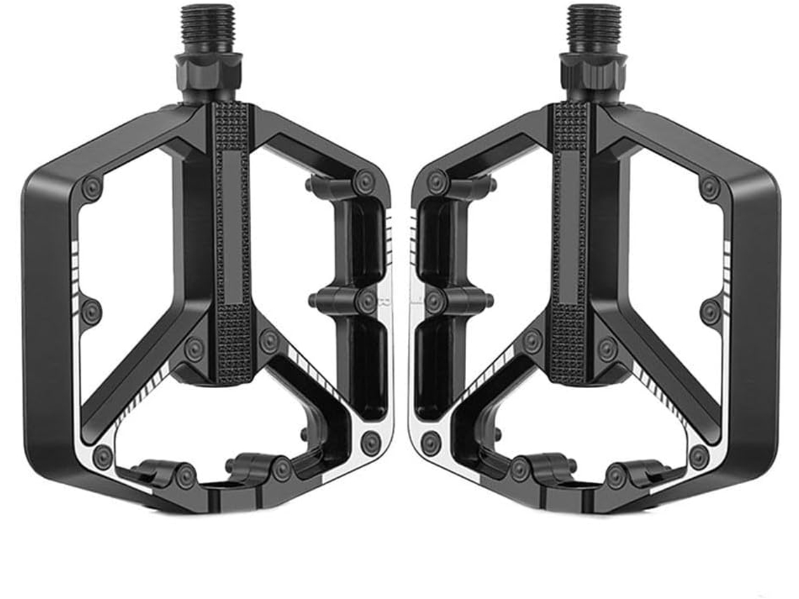 Pedais de bicicleta Um Side com crampons, plataforma de alumínio Liga 2