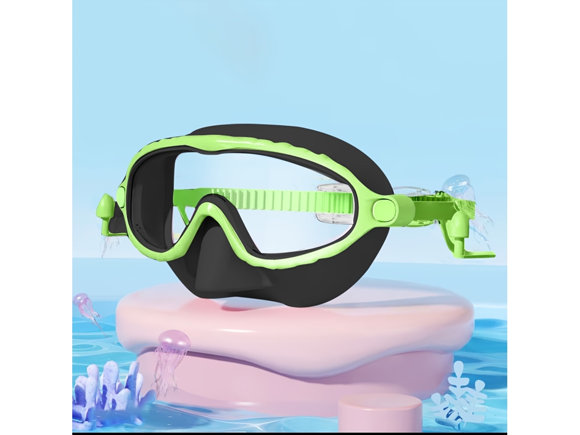 Óculos de Natação Infantil Antiembaçante Clipe Nasal AQUAFORGE