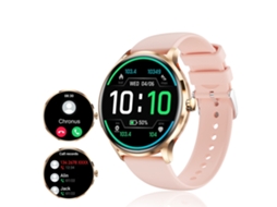 Smartwatch YEMAESRE Qs80 1 39 Polegadas Bluetooth 5.2 Tft Full Touch Ip67 Iphone Android Rosa