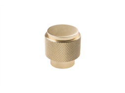 Puxadores de Armário Lavuzo em Ouro Acetinado com Nervuras 25X25 Mm Por Peça WOVAR