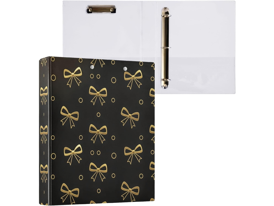 Pasta de 3 Argolas para Papel Tamanho Carta , Organizador Redondas com Prancheta, Suporte Pran (27,9 X 21,6 Cm)
