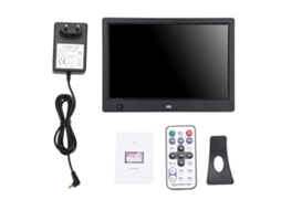 Álbum de fotos digital Slowmoose HD de 10 polegadas com sensor de movimento, 1080p, 240 V (preto)