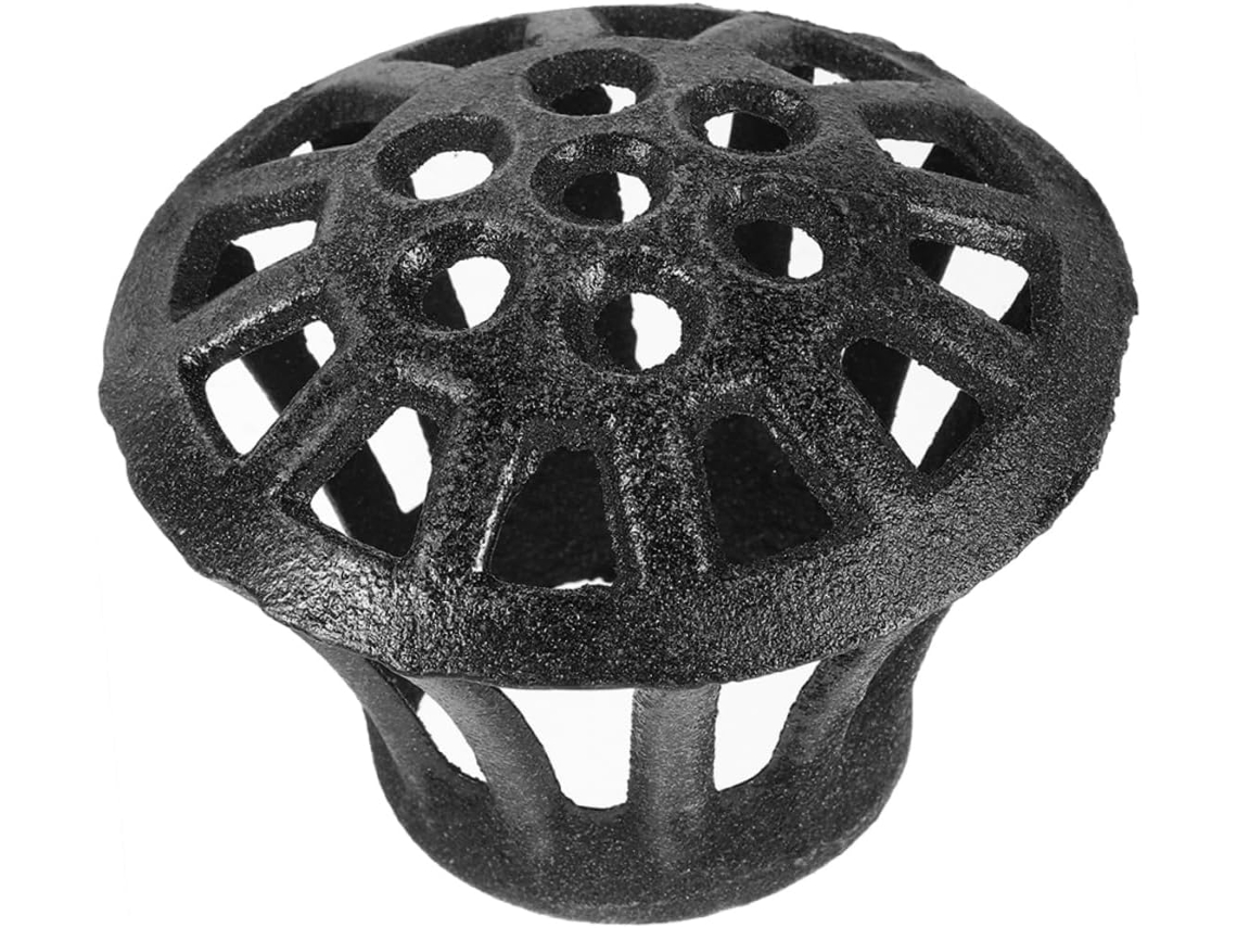 Filtro De Proteção De Calha Em Ferro Fundido Ø110, Resistente E Ideal Para Folhas.