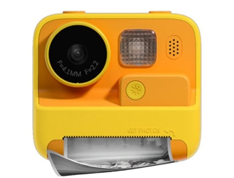 Câmara Digital De Impressão Instantânea Polarokid Para Crianças Amarelo Techkidz