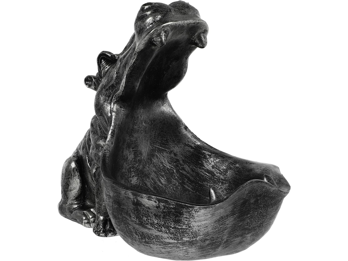 Recipiente Armazenamento Forma Hipopótamo Prático Charmoso Resina Elegante Artística Acessório Sofisticado GOKOCO