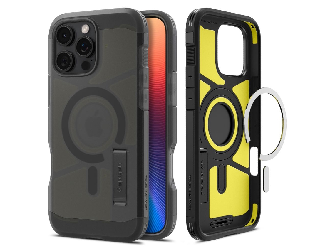 Capa Spigen Tough Armor Para Magsafe Para Iphone 16 Pro Max Rugged Frost