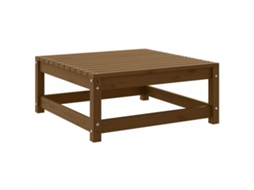 Vidaxl Apoio De Pés P/ Jardim 70x70x30 Cm Pinho Maciço Castanho-mel