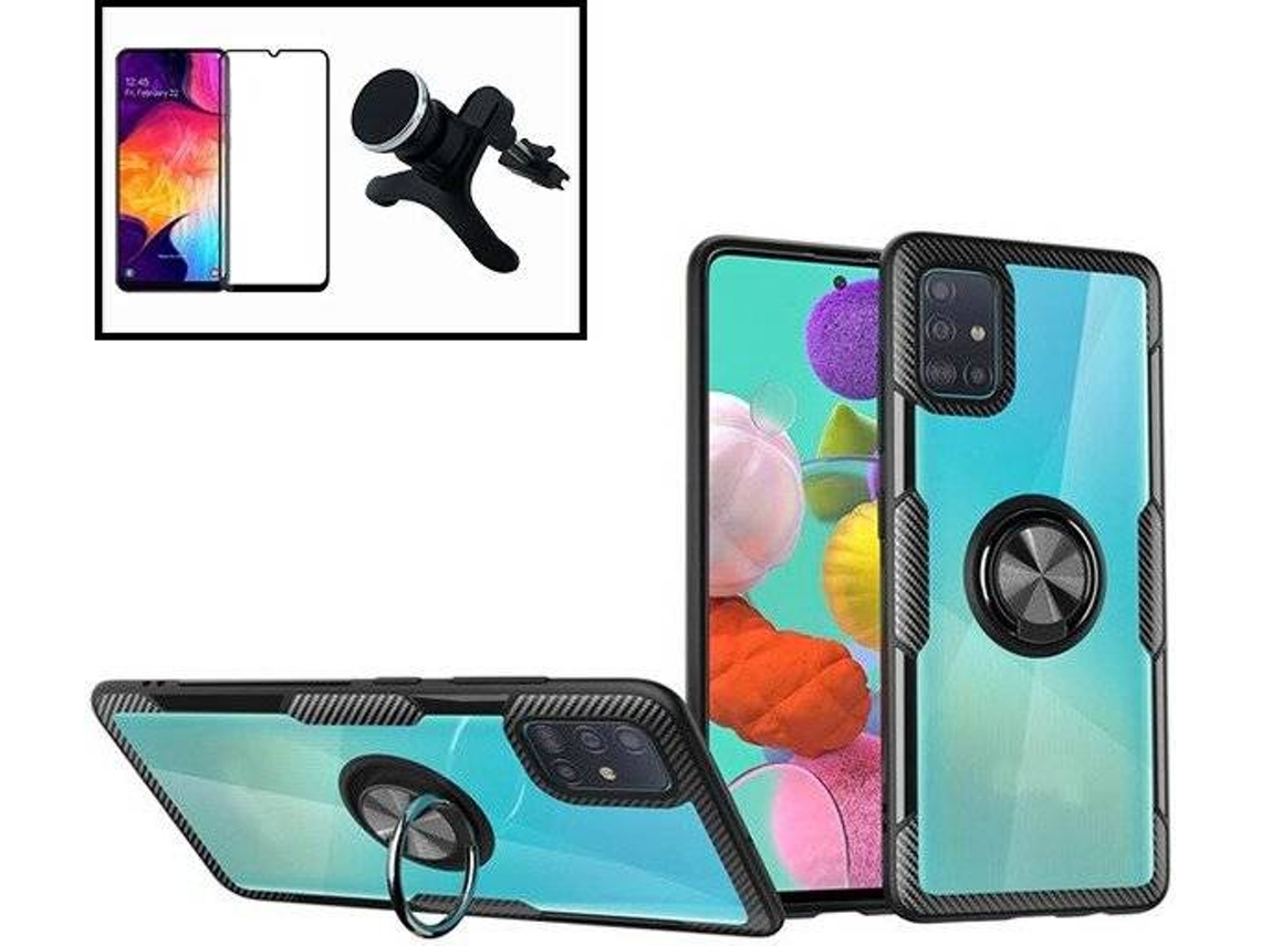 Kit Capa/Suporte e Película de Vidro Temperado Samsung Galaxy S9 Clear Armor Transparente e Preto