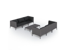 Garden Lounge Set, Garden Lounge Sets Vidaxl Cinzeto Rattan / Vime (n/a)