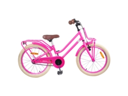 Vidaxl Bicicleta Infantil 18 Polegadas Para 5-7 Anos Rosa Escuro