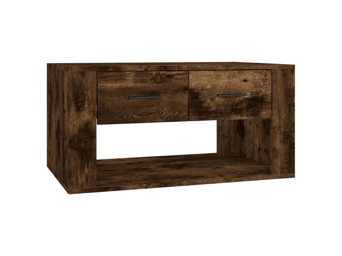 Mesa de centro MAISON EXCLUSIVE em madeira de carvalho defumado com derivados da Madeira (80x50x40 cm)