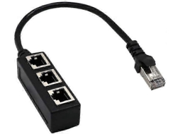 Cabo Adaptador Ethernet De 1 Para 3 Portas - Divisor Extensão Um Três Bom-aquaforge