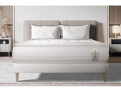 Estrado Vingt Quatre LITIER_DELUXE_TRADITION Espuma com memória Branco (180x200)