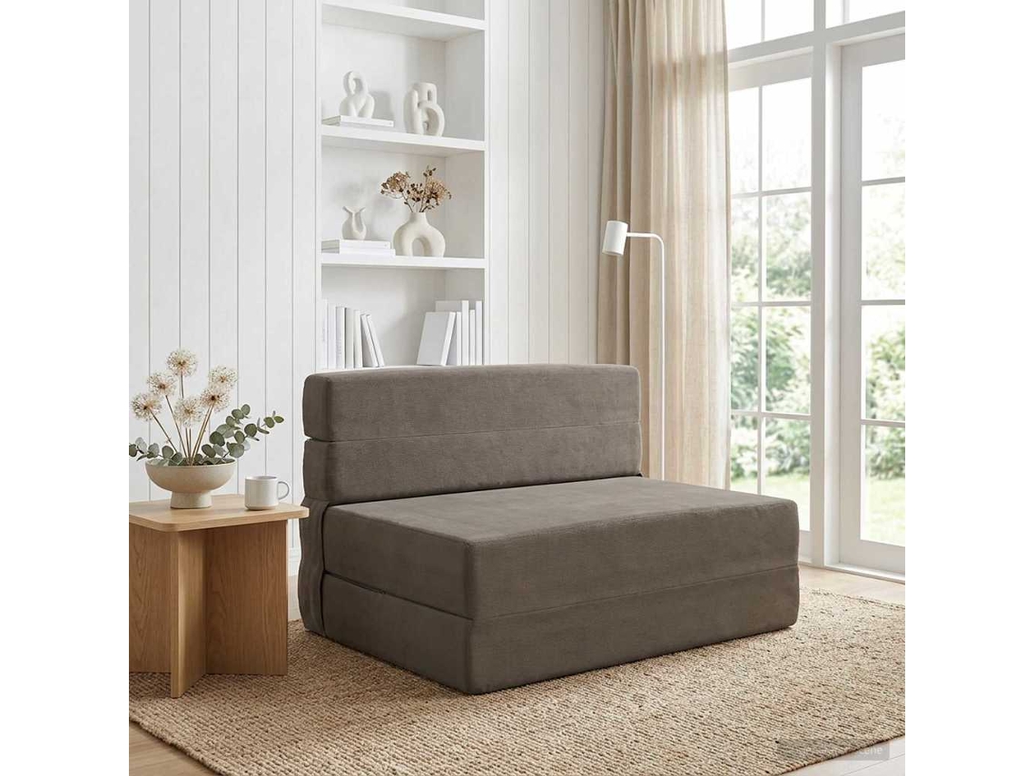 Vidaxl Sofá Cama Dobrável Cinzento-claro 70 X 72 X 60 Cm Tecido