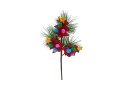 Laxiscreed Ramo De Pinho Com Bola Fofa Para Decoração De Natal E Arranjos Florais