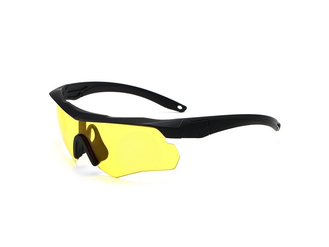 Óculos Antirreflexo Dia/noite,não Polarizados Para Condução, Ciclismo E Caça Lente Amarela Hexinyigjly