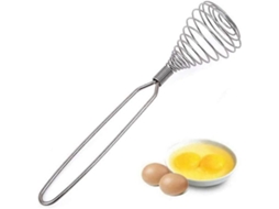 Whisk de Resorte Francés Mini, 8.67 Polegadas de Acero Inoxidable, Batidor Manual para Huevos, Crema Y Harina, Herramienta de Cocina
