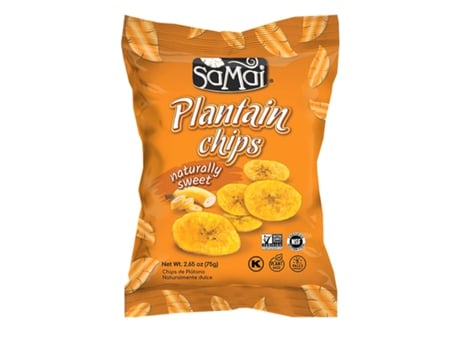 Samai Chips De Banana Doce Natural 75g | Pack 15 Unid | Snack Tropical Crocante | Embalagem Pode Variar Iami