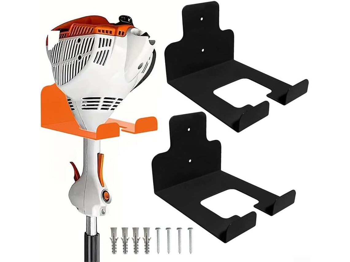 Suporte De Parede Robusto Em Metal Para Ferramentas De Jardim.