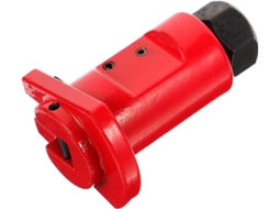 Ferramenta de alto desempenho e confiável em metal vermelho para segurar espaçadores de pernas.