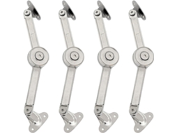 Conjunto De 4 Dobradiças Suporte Tampa Reforçadas, 20, 5cm 8, 1pol, Com Mola A Gás, Tensão Ajustável, Ajuste