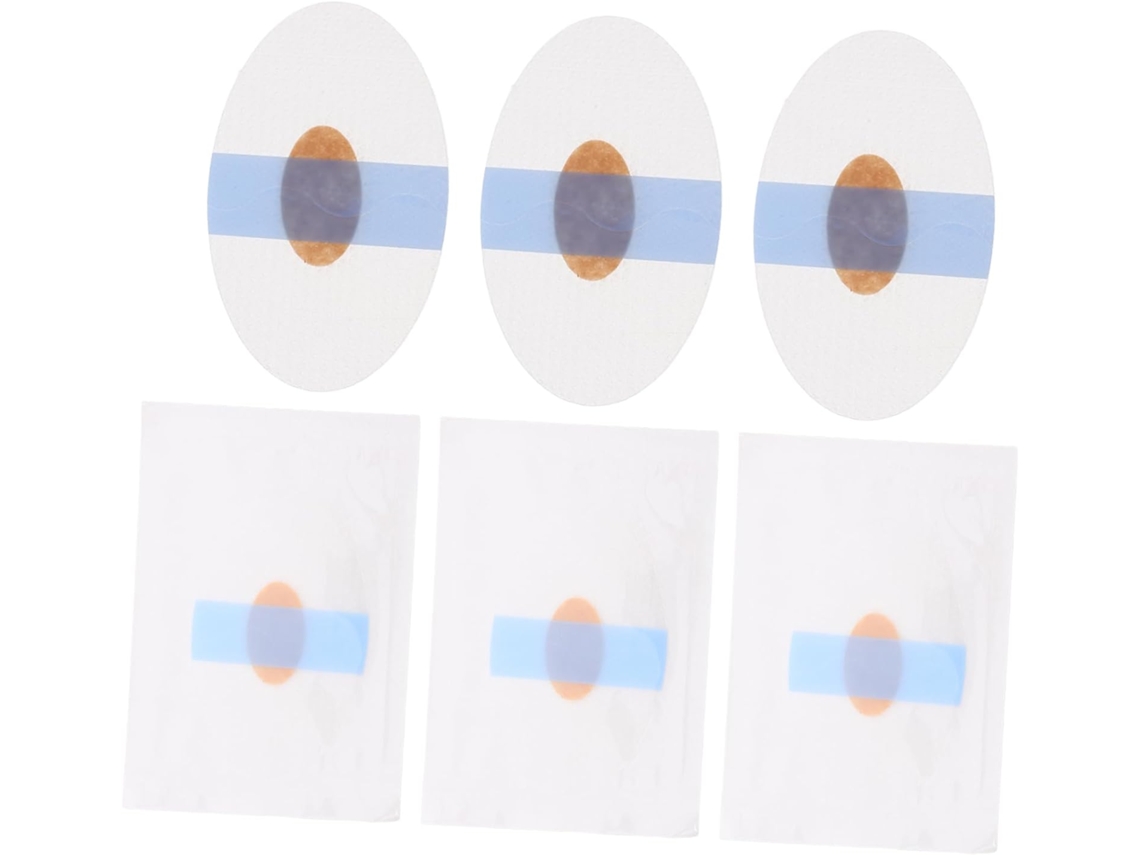 Sherchpry Conjunto De 6-calcanhares Autoadesivos E Respiráveis Em Formato Urso, Em Gel De Silicone E Tecido Não, Para