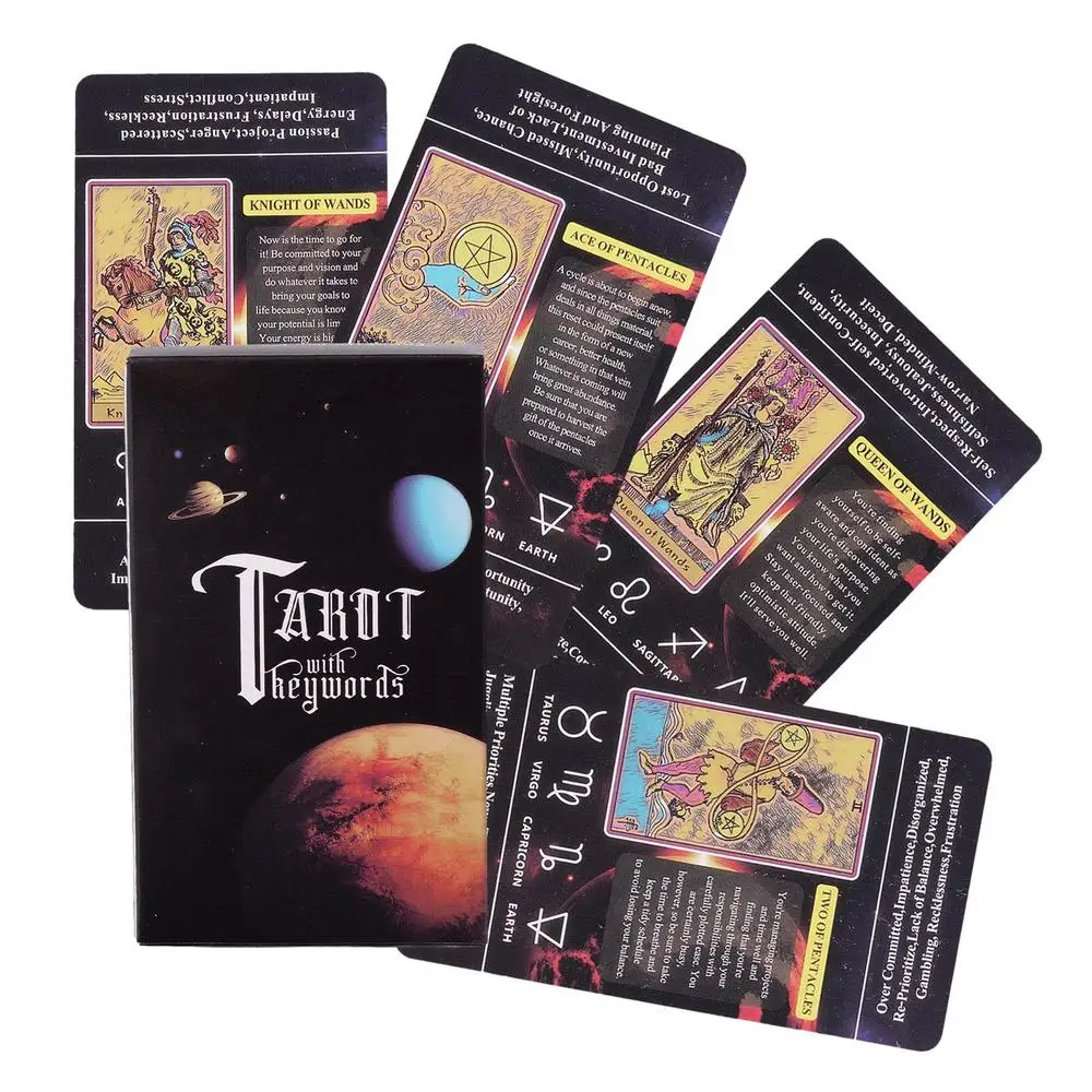 Um Baralho De Tarô Adequado Para Iniciantes, Com Explicações Para Cada Carta 78 Cartas No Total.