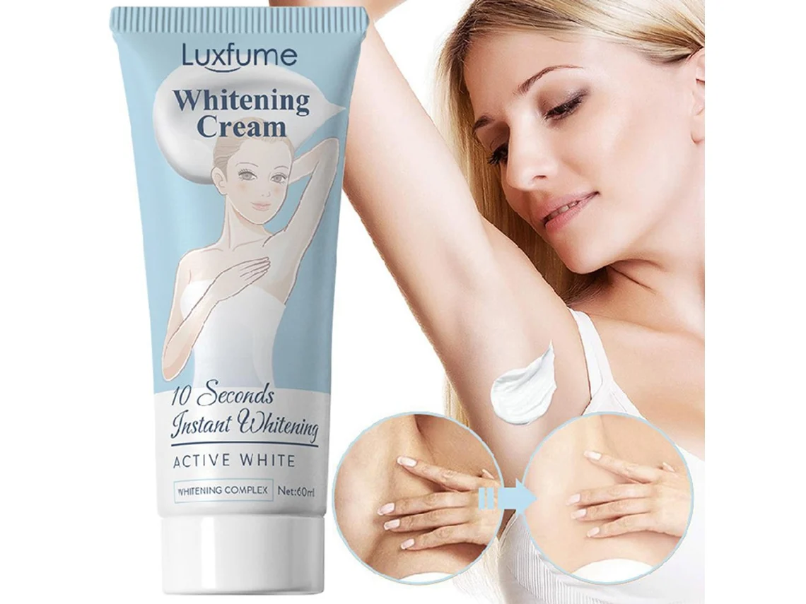 Creme clareador para axilas e zonas íntimas