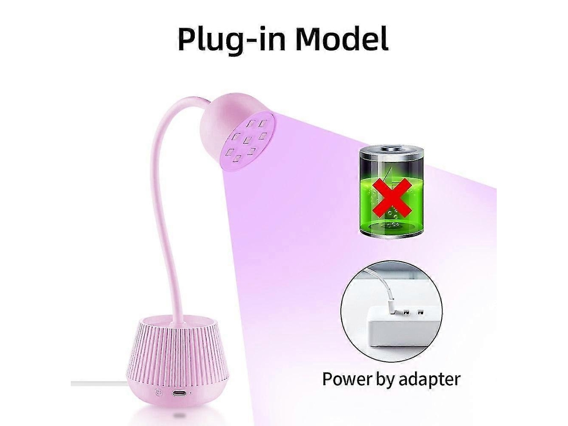Mini Lâmpada Led De 24 W Para Unhas, Secador De Unhas, Manicure, Esmalte Postiço, Secagem Rápida, Luz Uv, 360 Graus Ly Ebike