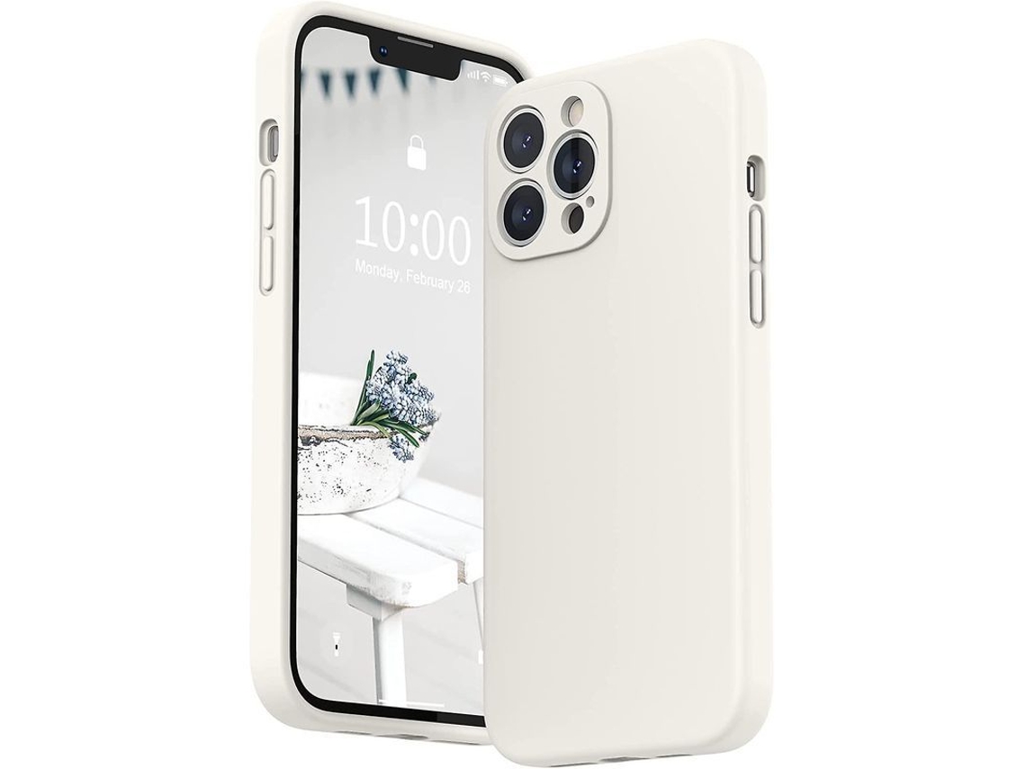 2026 capa de Silicone Compatível com Iphone 13 Pro Max Branca (6.7 Polegadas 2021)