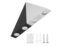 Lâmpada Solar de Parede IP65 8led | S/MARCA