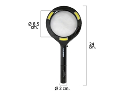 Lupa con led 2,5 aumentos