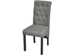 Cadeiras de Jantar 2 Pcs Tecido Cinzento Claro MAISON EXCLUSIVE