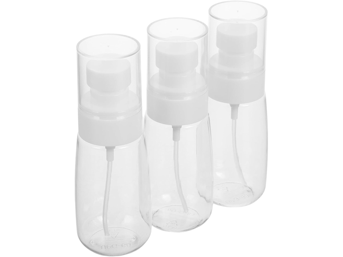 Conjunto De 3 Frascos Spray De Viagem Em Hdpe