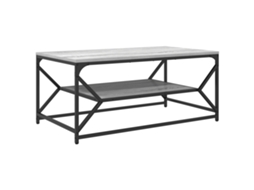 Conjunto 1 Mesa De Centro Vidaxl Cinzento Derivados De Madeira (90 X 50 X 40 Cm)
