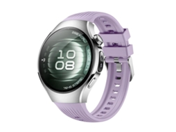 Bracelete para Huawei Watch 5 Silicone Vertical com Fivela de Aço Prate Roxo Claro XIAOMOYU (42mm)
