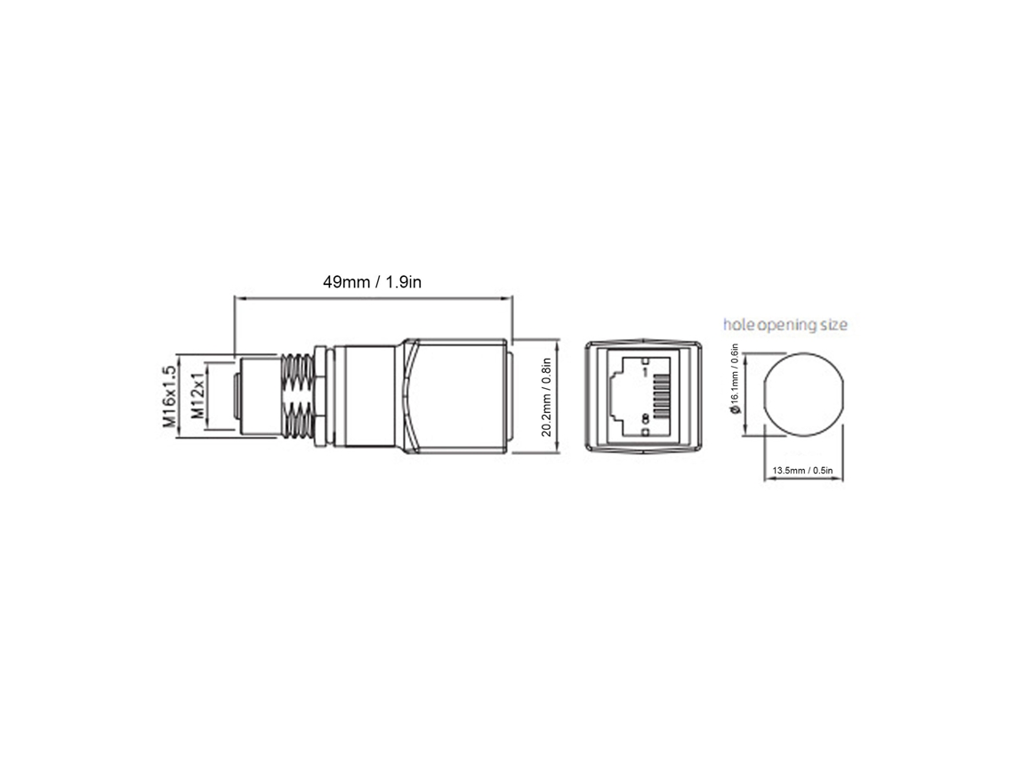 Conector De Aviação Impermeável De 4 Pinos Laxiscreed Para Aplicações Profissionais