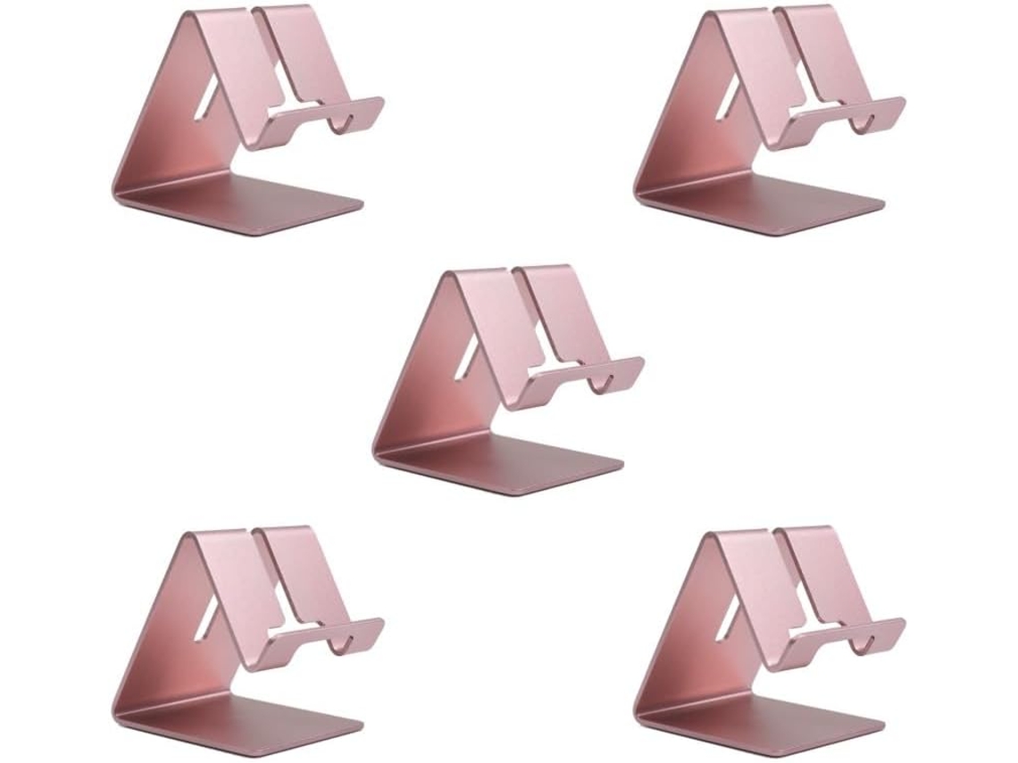 Conjunto De 5-suportes Para Celular Suporte Universal Eletrônico Quarto Acessórios Dormitório Ouro Rosa