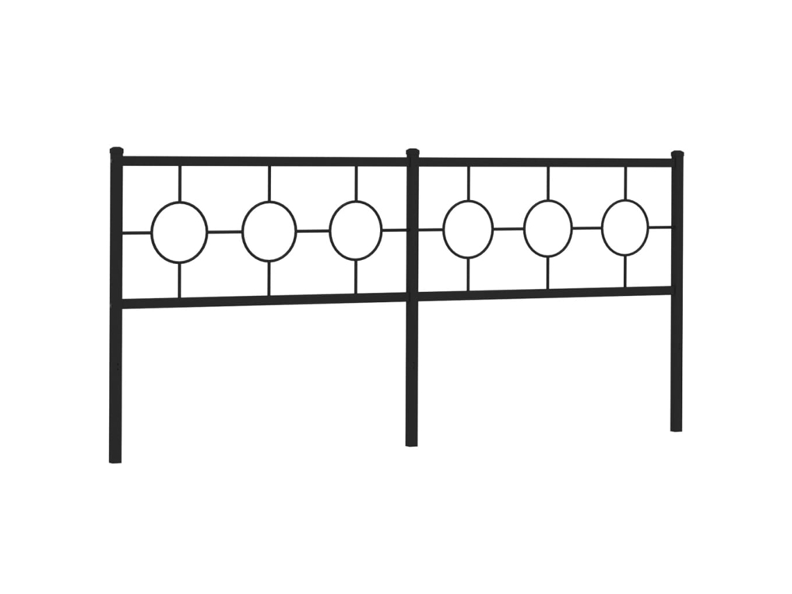 Cabeceira de substituição de 193 cm em metal marrom, exclusiva da MAISON.