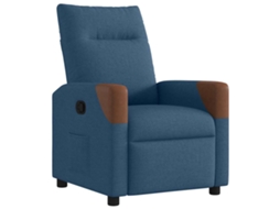 Poltrona reclinável VIDAXL Azul Tecido