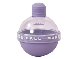 Nova Line molde de Bola de Gelo de Silicone Redondo Fácil Liberação Sem Tóxico Inodoro para Drinks Roxo