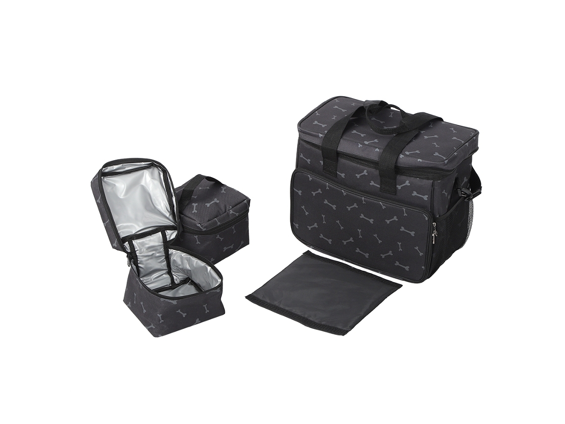 Bolsa de viagem para animais de estimação multifuncional com grande capacidade e organizador para cães e gatos S/MARCA